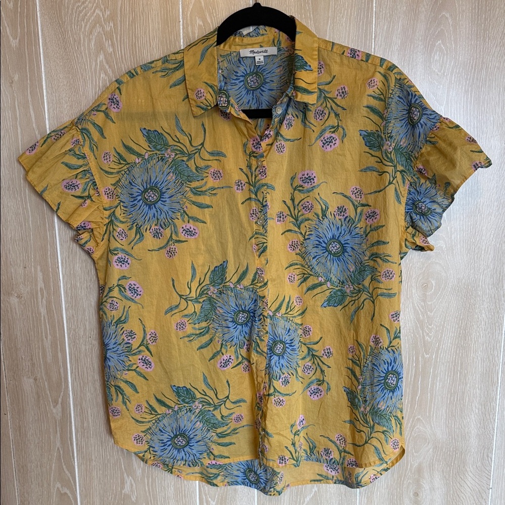 Floral Yellow Madewell Shirt